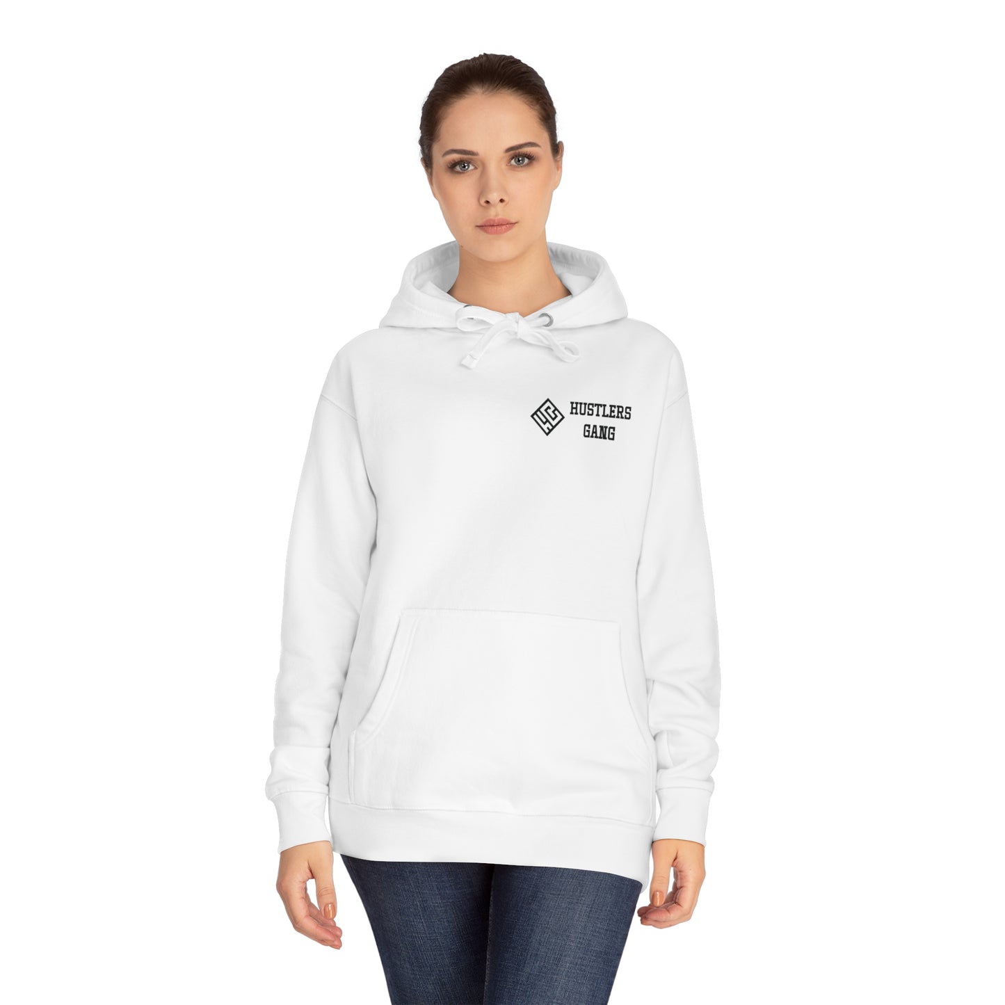 Unisex white Fleece Hoodie Spider Collection.