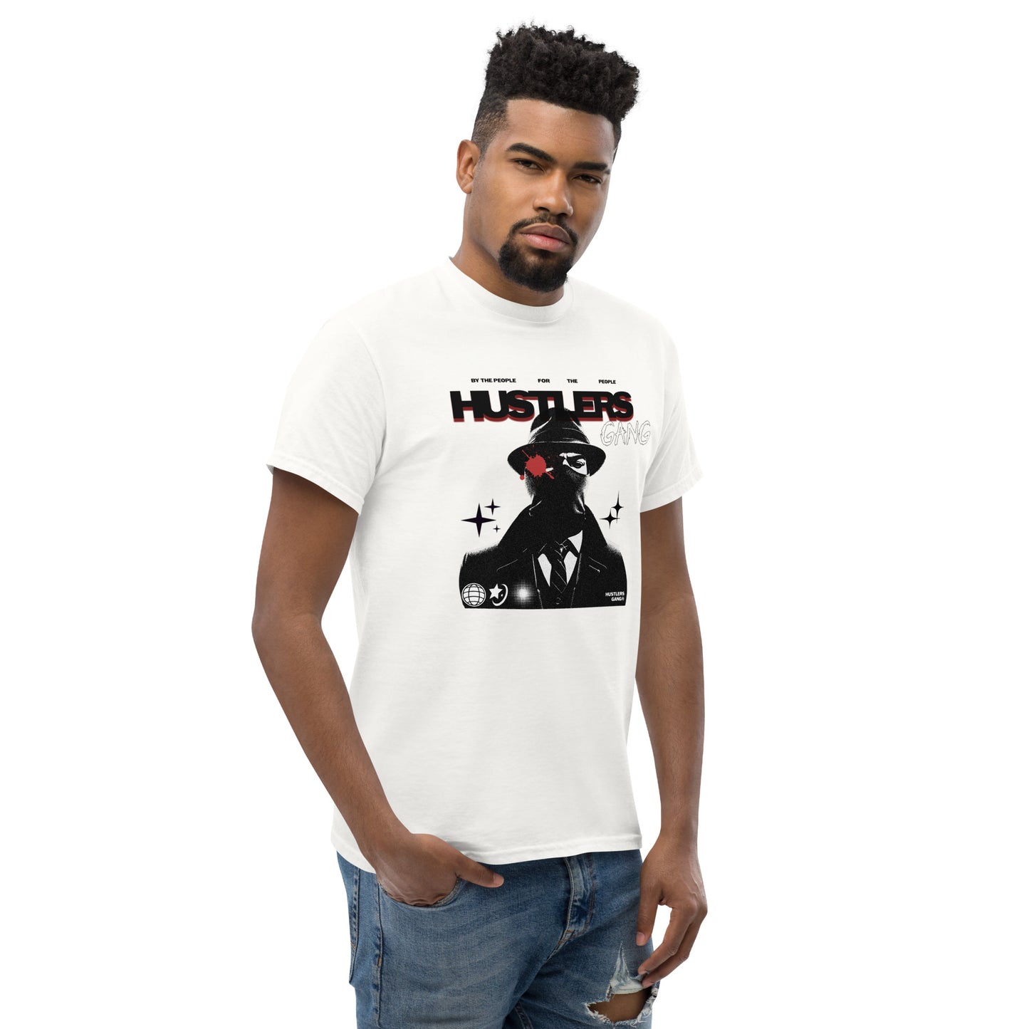 Hustlers Gang Unisex classic white tee