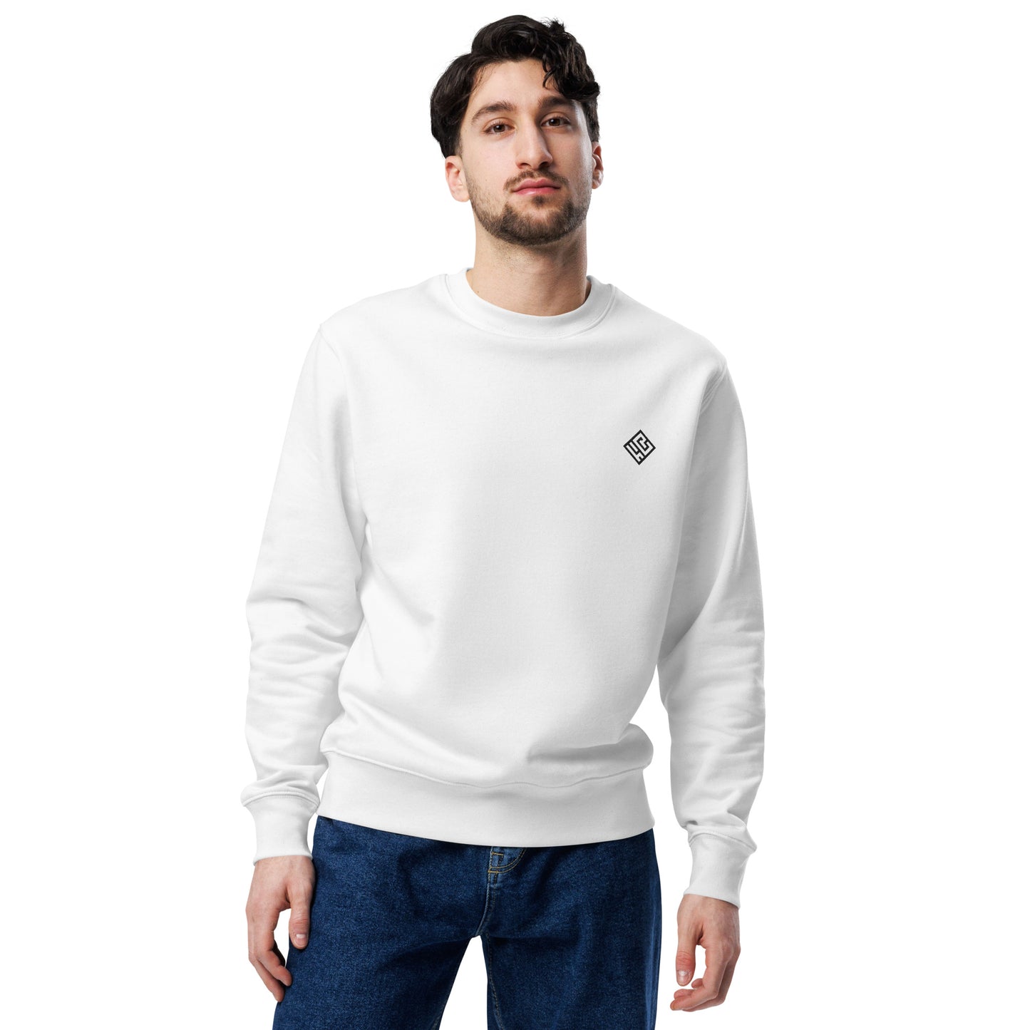 Unisex Butterfly eco white sweatshirt